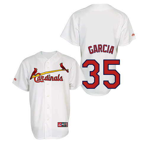 Greg Garcia #35 Youth Baseball Jersey-St Louis Cardinals Authentic Home Jersey by Majestic Athletic MLB Jersey